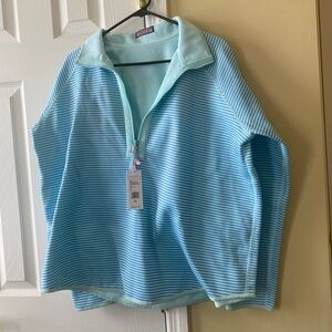 Vineyard Vines blue striped pullover